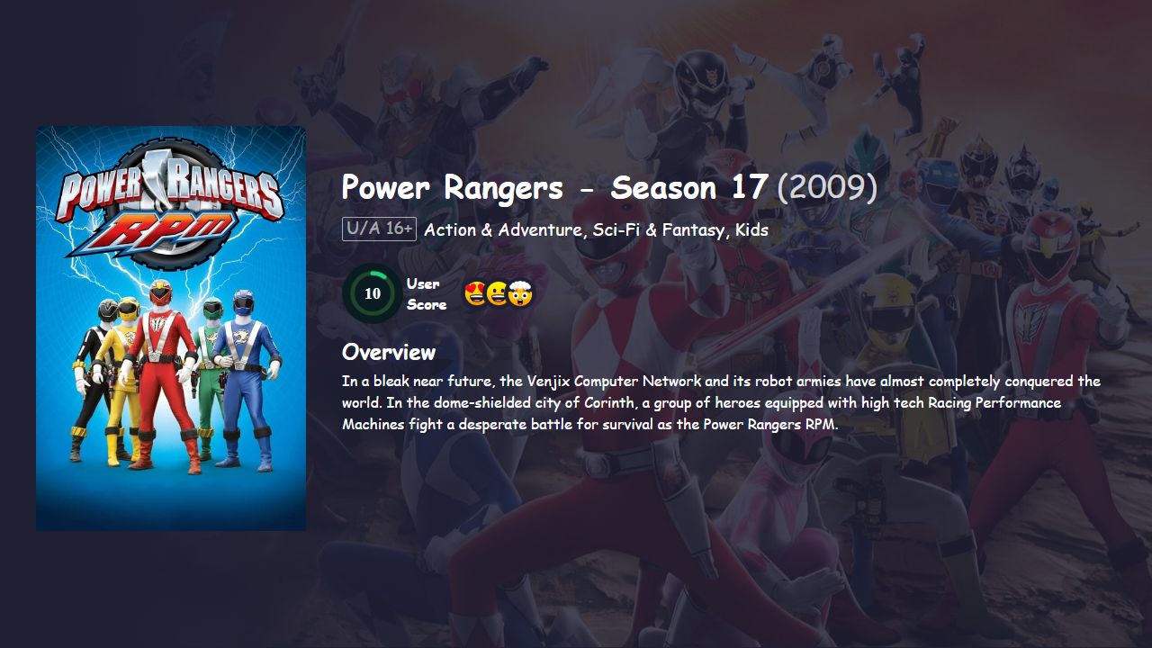 Power Rangers Season 17 English Dubbed