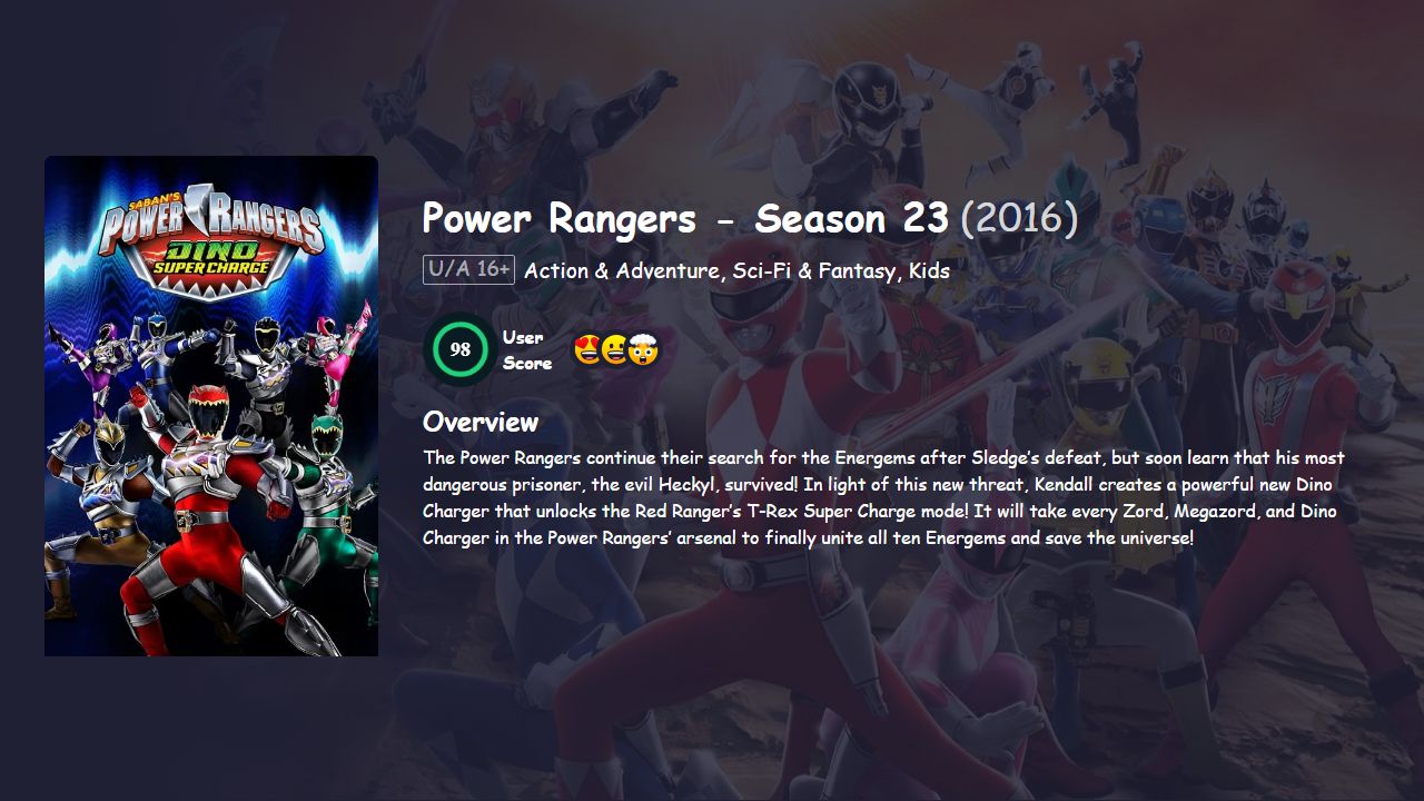 Power Rangers Season 23 Hindi Dubbed