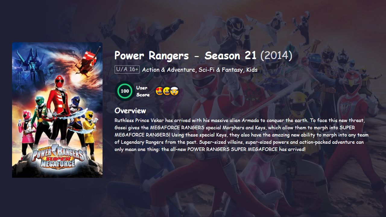 Power Rangers Season 21 Hindi Dubbed