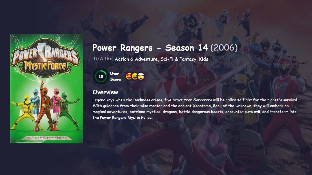 Power Rangers Season 14 Hindi Dubbed