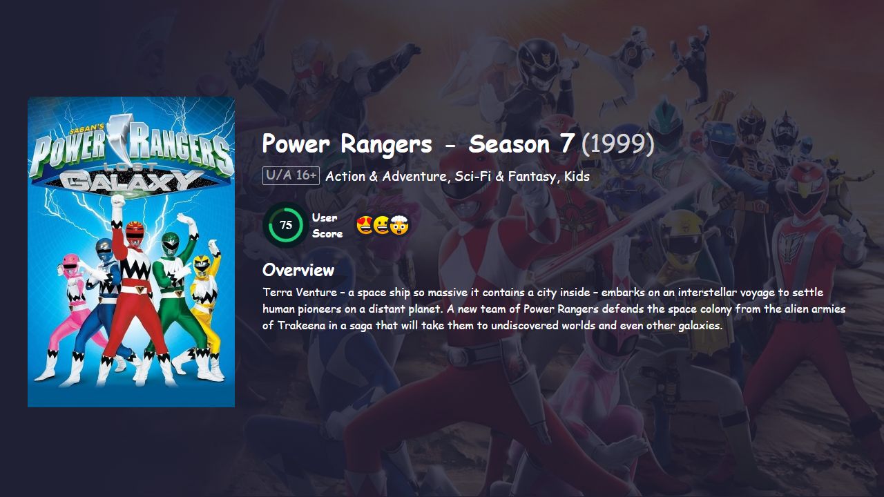 Power Rangers Season 7 Hindi Dubbed