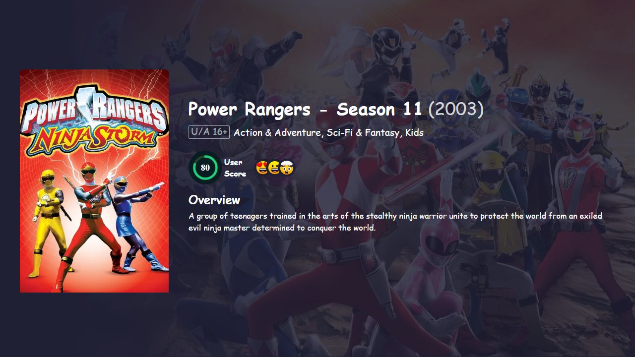 Power Rangers Season 11 Hindi Dubbed