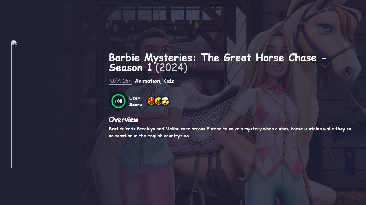 Barbie Mysteries: The Great Horse Chase Season 1 Hindi Dubbed