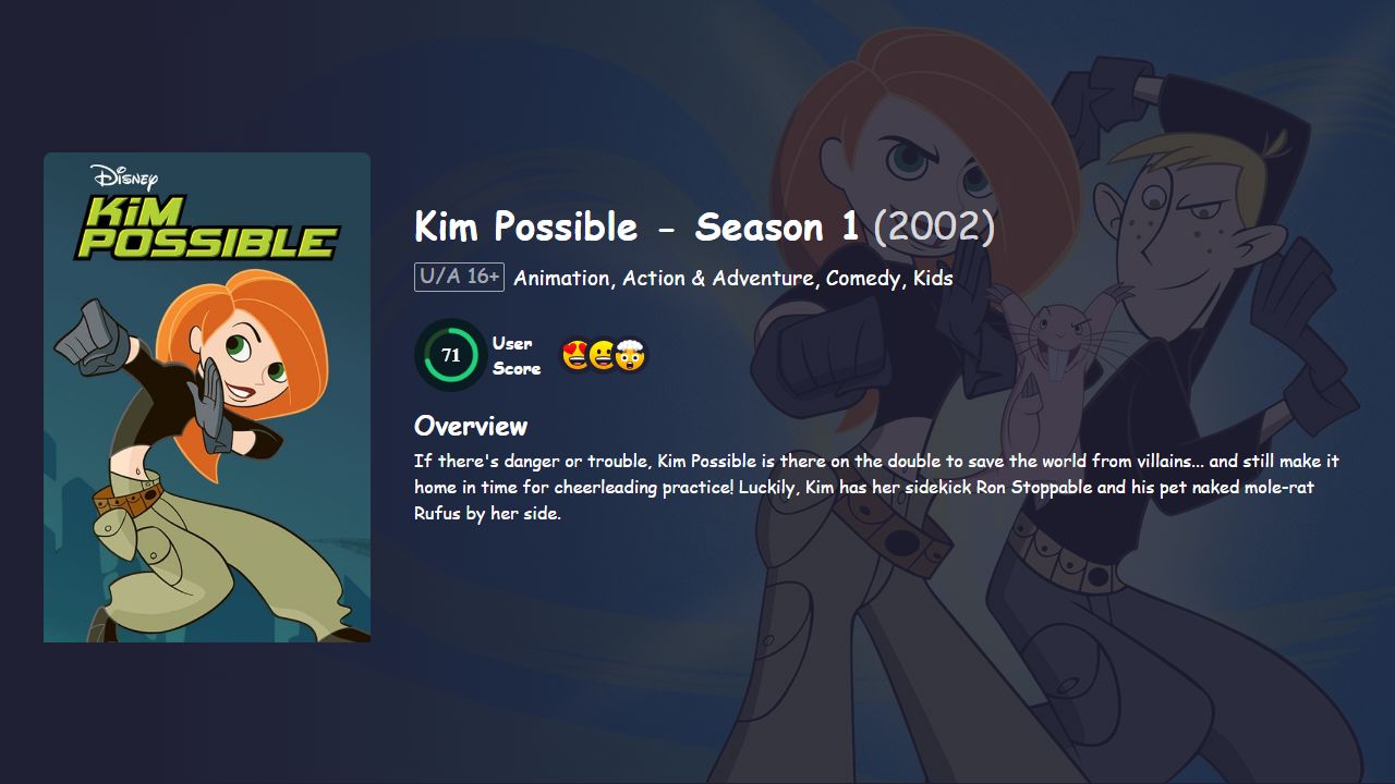 Kim Possible Season 1 Hindi Dubbed