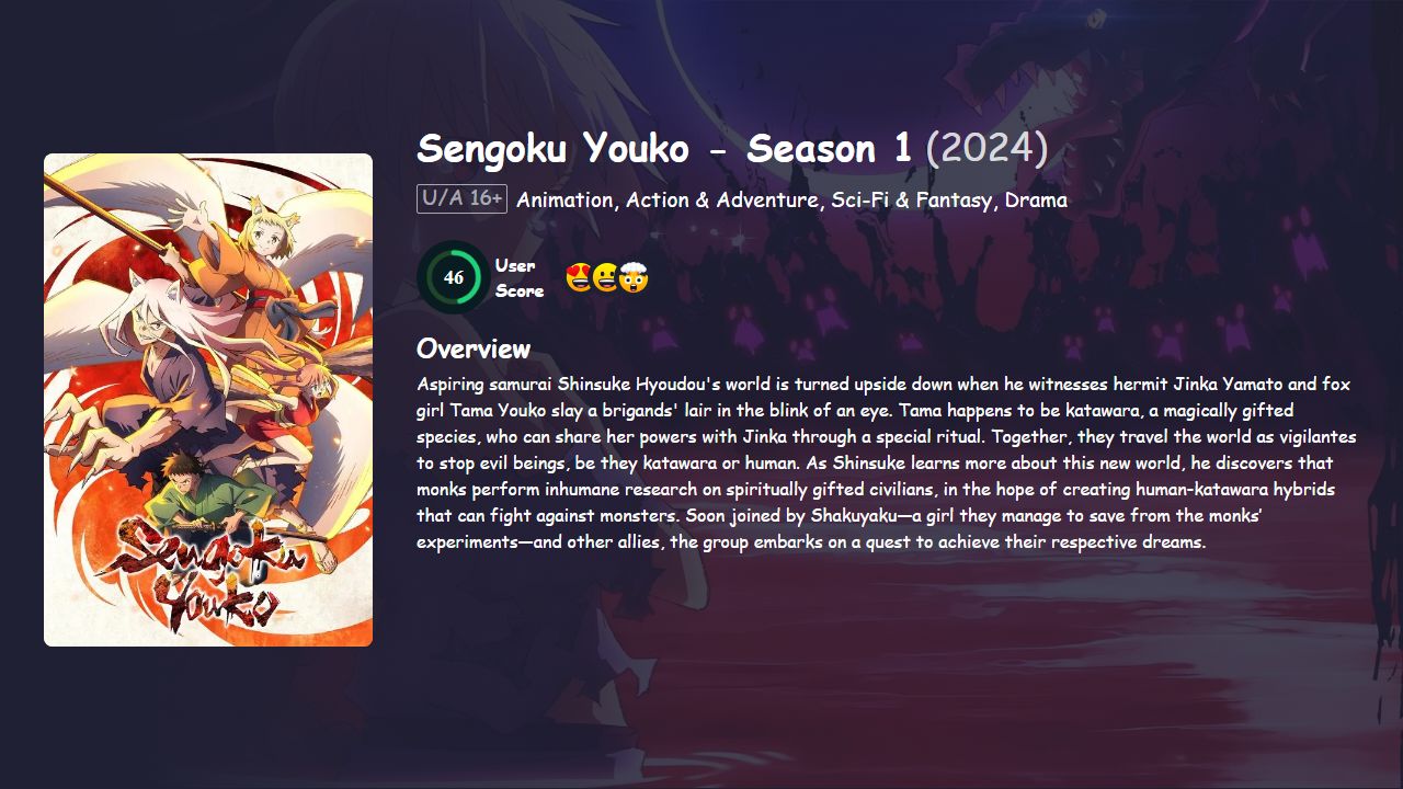 Sengoku Youko Season 1 Japanese Dubbed