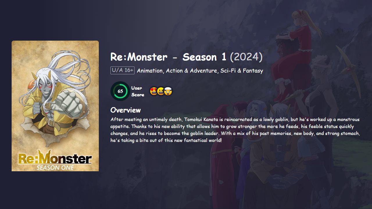 Re:Monster Season 1 Hindi Dubbed