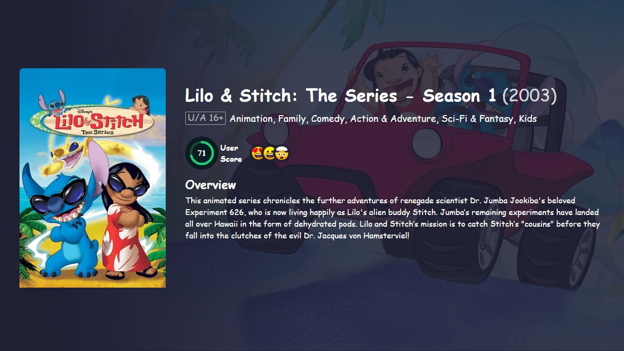 Lilo & Stitch: The Series Season 1 English Dubbed