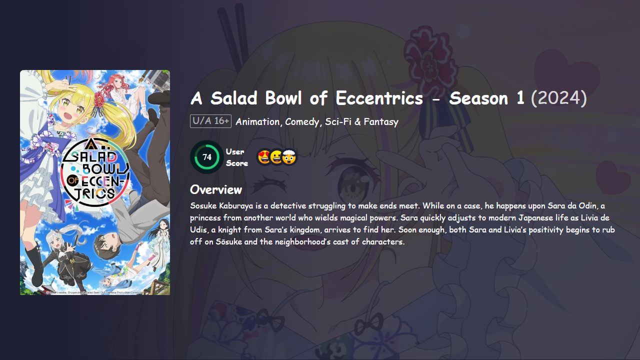 A Salad Bowl of Eccentrics Season 1 Hindi Dubbed