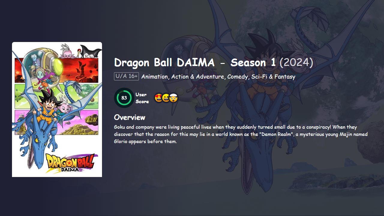 Dragon Ball DAIMA Season 1 Hindi Dubbed