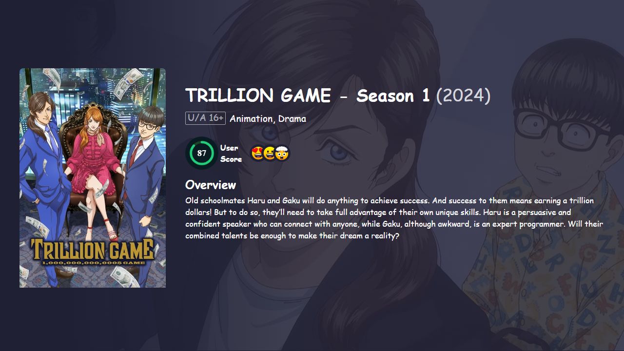 TRILLION GAME Season 1 Hindi Dubbed