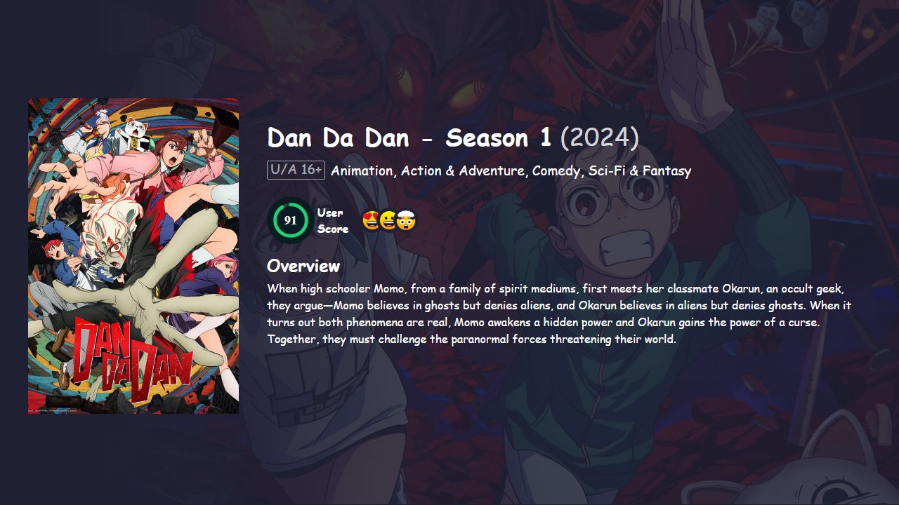 Dan Da Dan Season 1 Hindi Dubbed