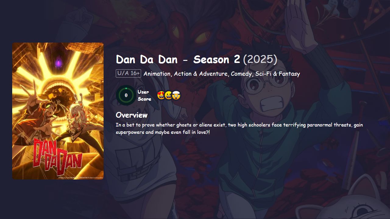 Dan Da Dan Season 2 Hindi-English-Japanese Dubbed
