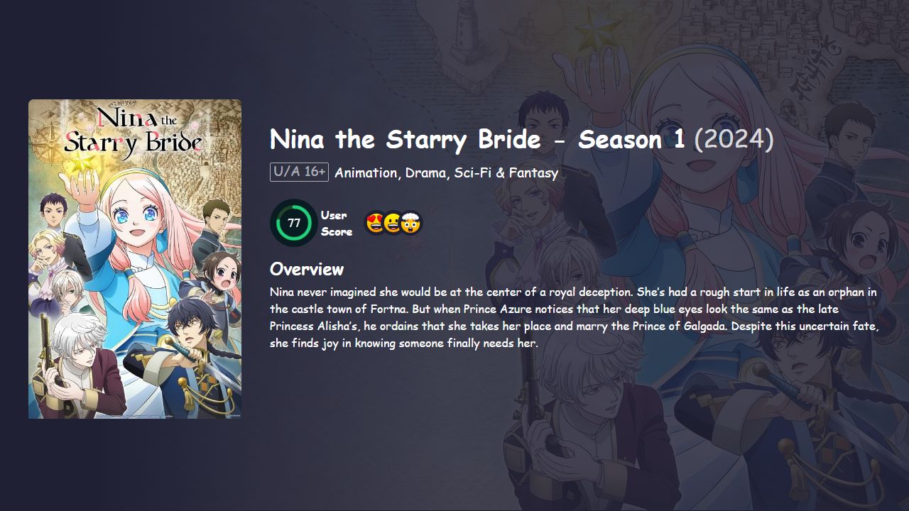 Nina the Starry Bride Season 1 Hindi Dubbed