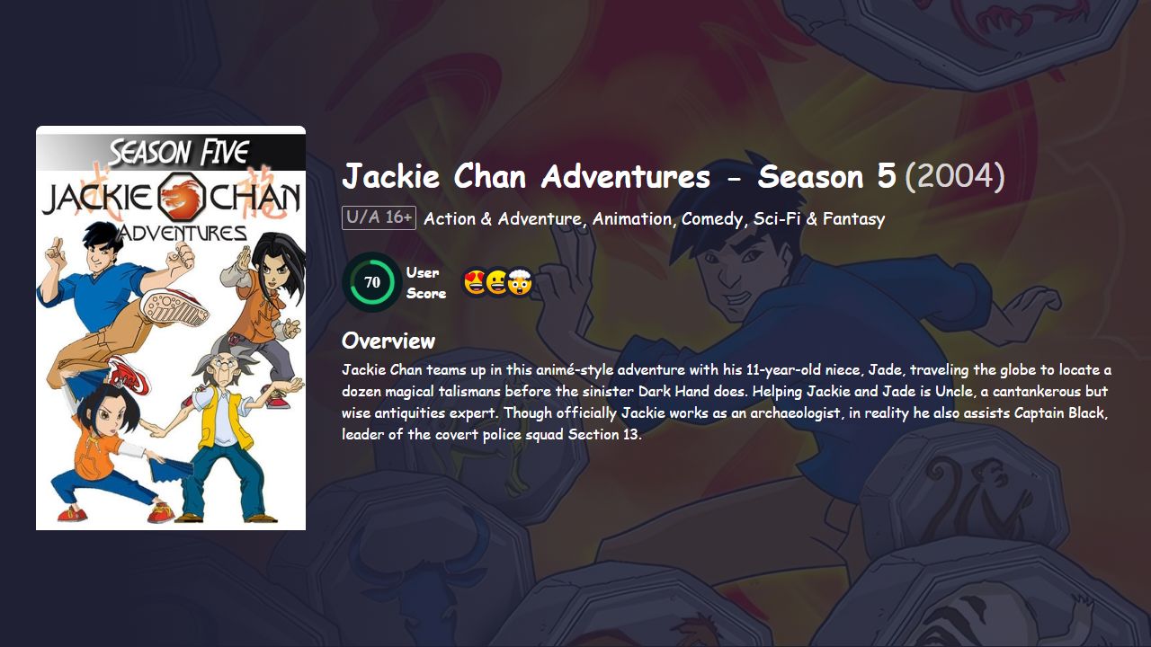 Jackie Chan Adventures Season 5 Hindi Dubbed