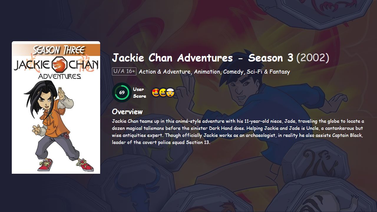 Jackie Chan Adventures Season 3 Hindi Dubbed