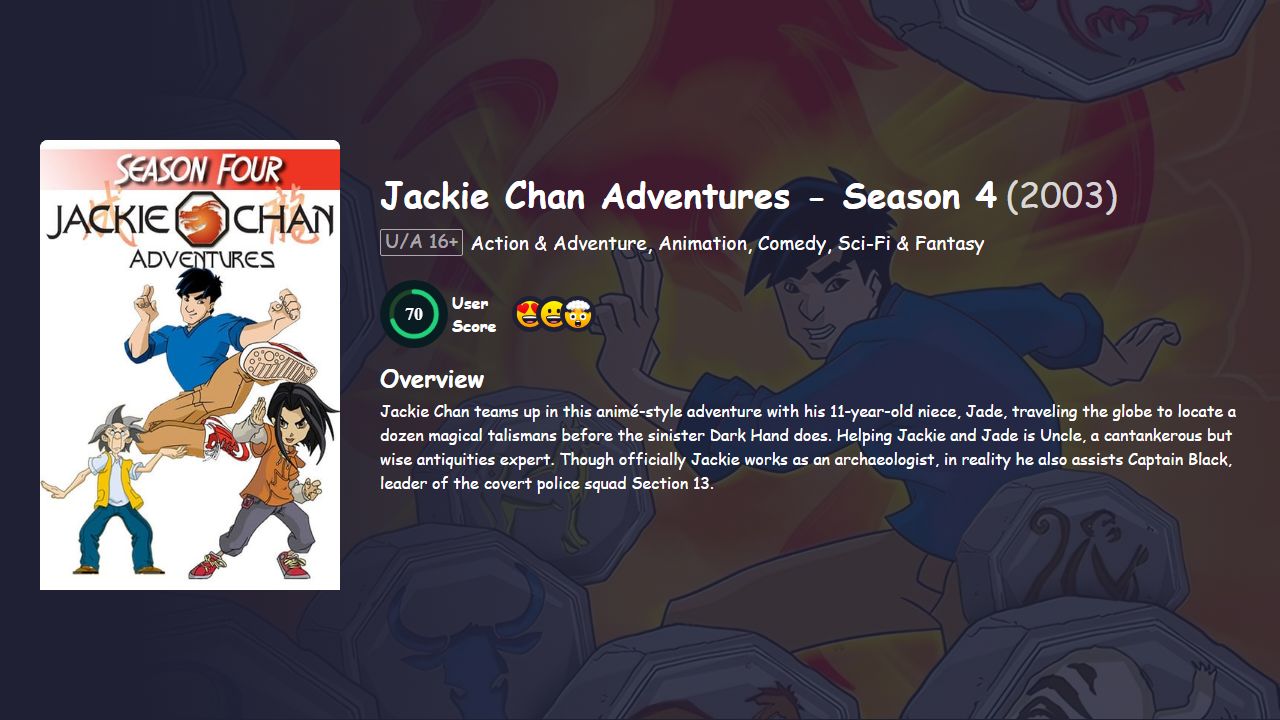 Jackie Chan Adventures Season 4 Hindi Dubbed