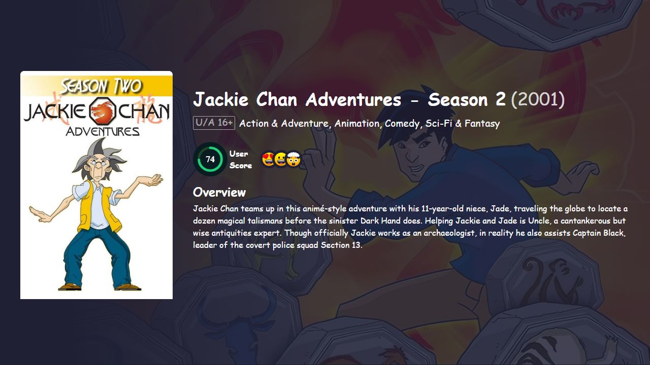 Jackie Chan Adventures Season 2 Hindi Dubbed