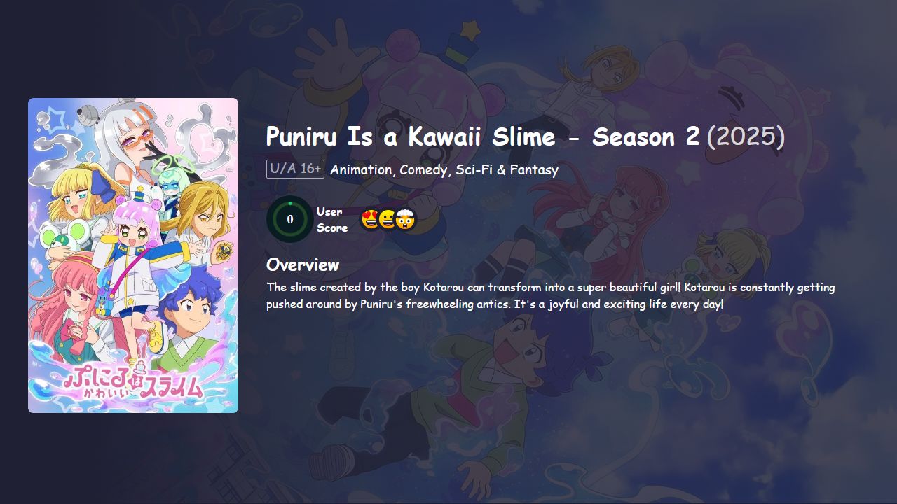 Puniru Is a Kawaii Slime Season 2 [Japanese] 480p, 720p & 1080p HD | 10bit HEVC ESub