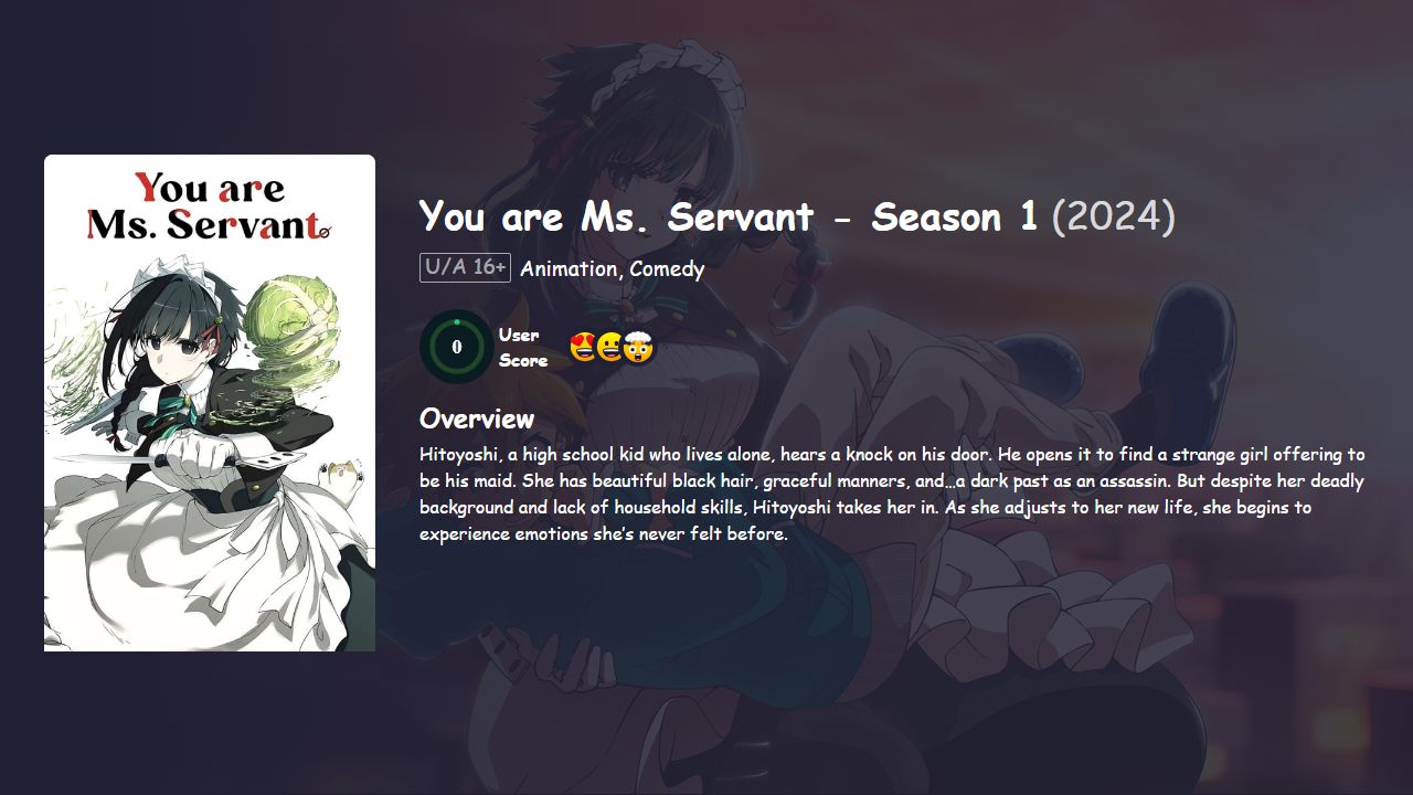 You are Ms. Servant Season 1 Hindi Dubbed