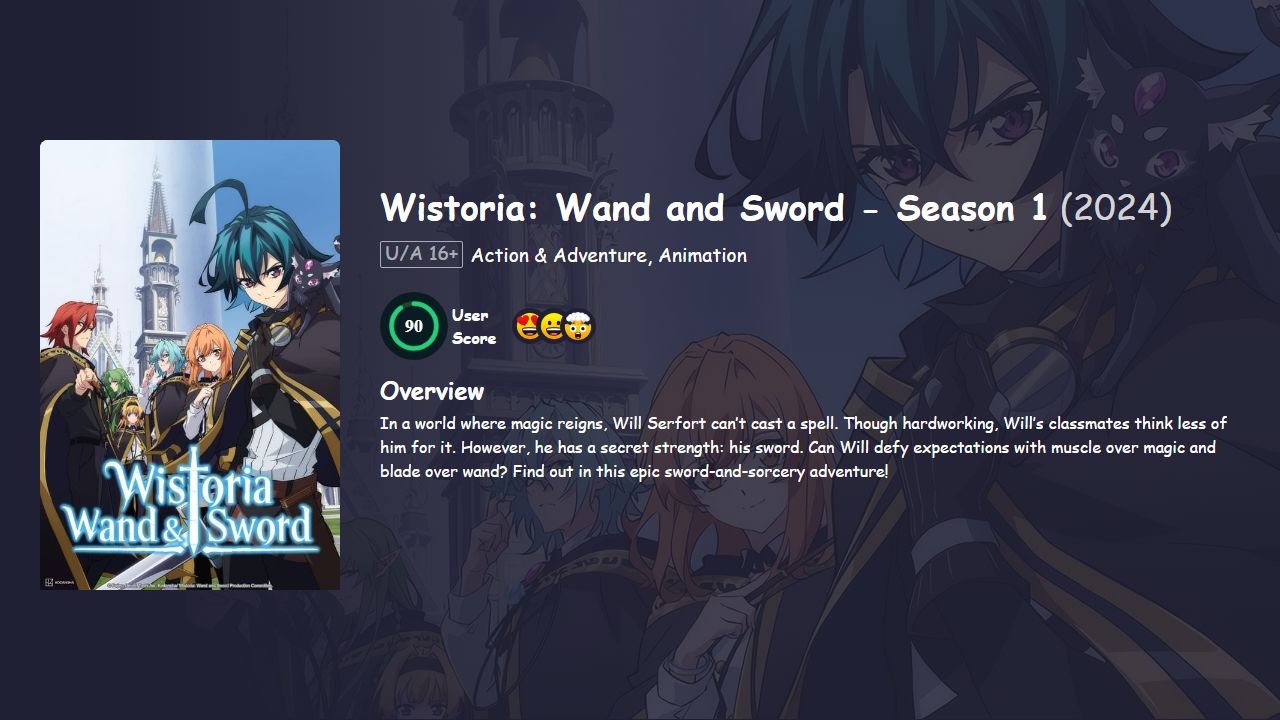 Wistoria: Wand and Sword Season 1 Hindi Dubbed