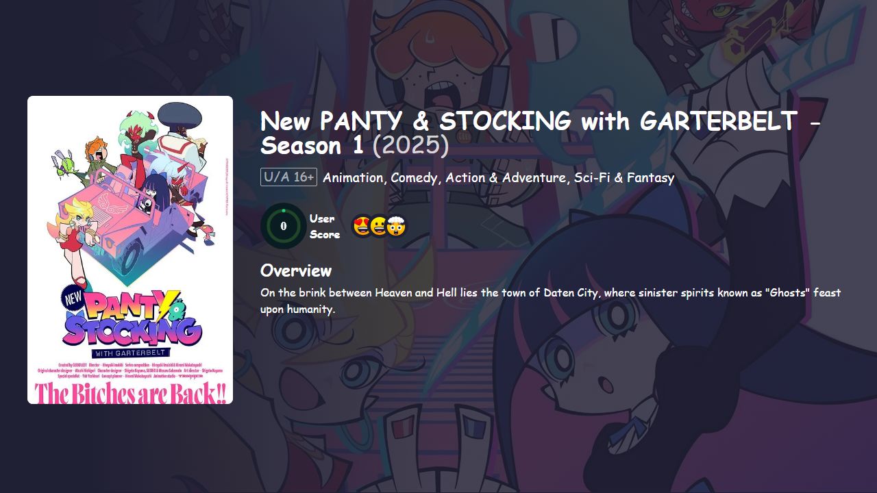 New PANTY & STOCKING with GARTERBELT Season 1 Dual Audio [English-Japanese] 480p, 720p & 1080p HD | 10bit HEVC ESub