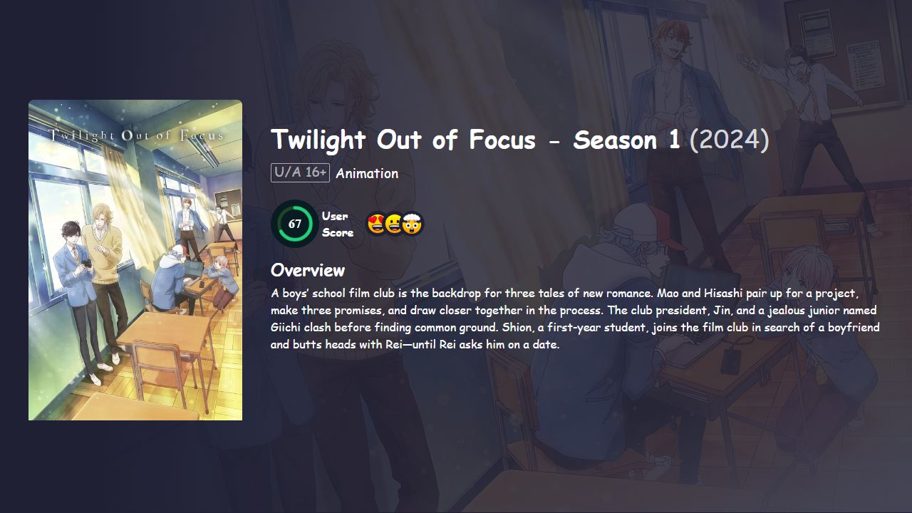 Twilight Out of Focus Season 1 Hindi Dubbed