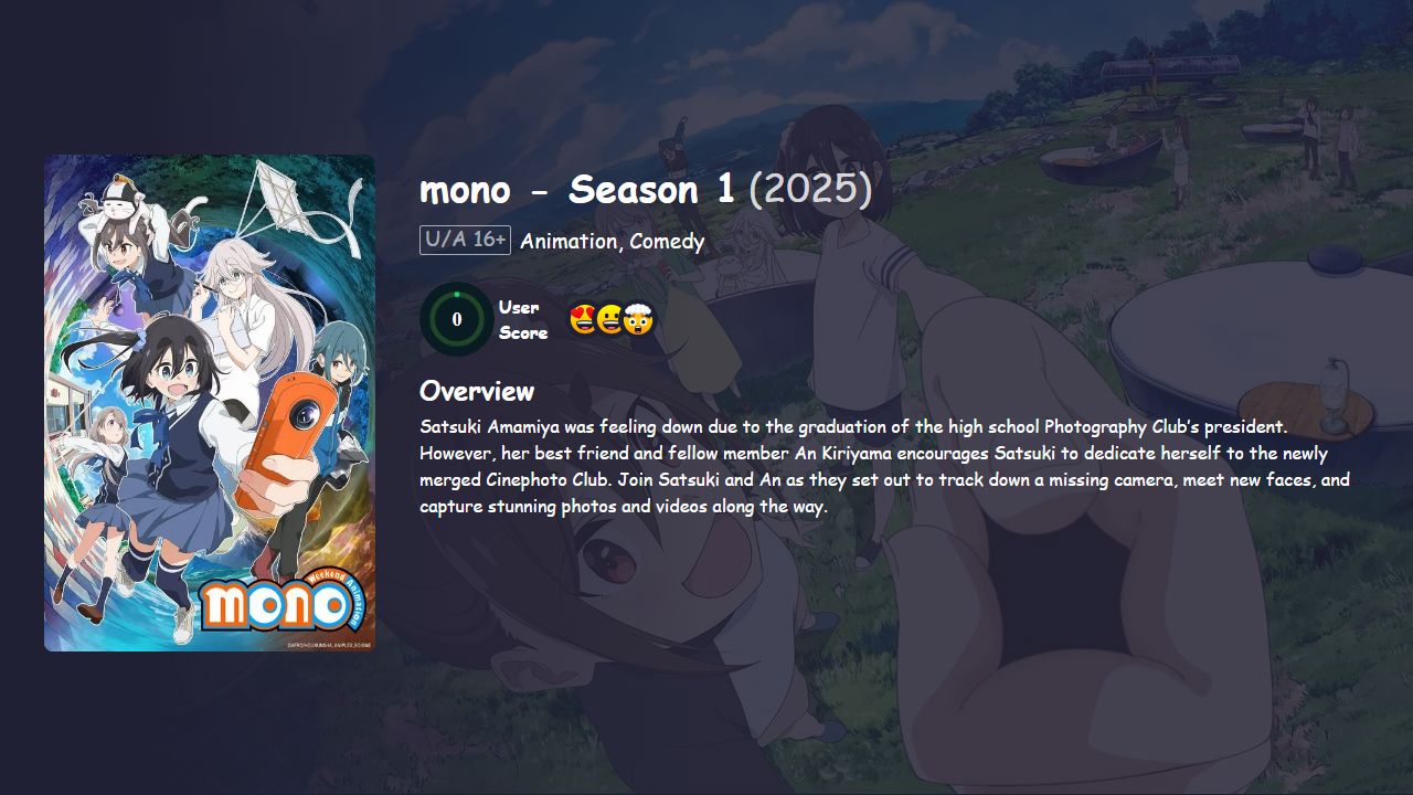 mono Season 1 Japanese Dubbed