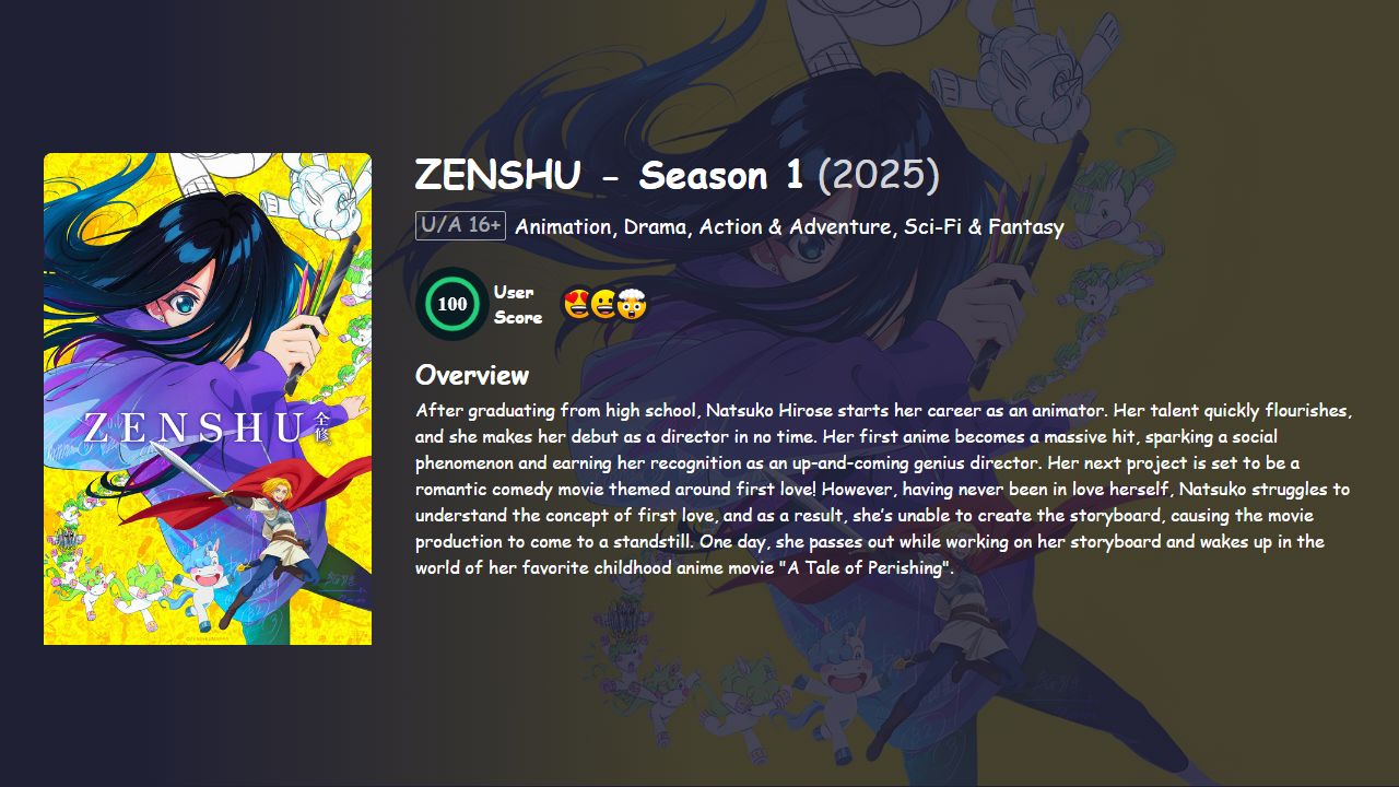 ZENSHU Season 1 Hindi Dubbed