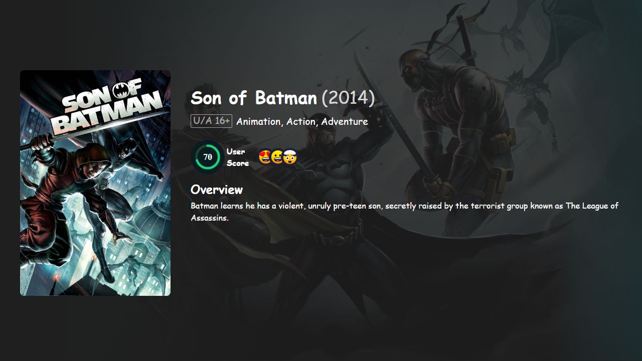 Son of Batman (2014) English Dubbed
