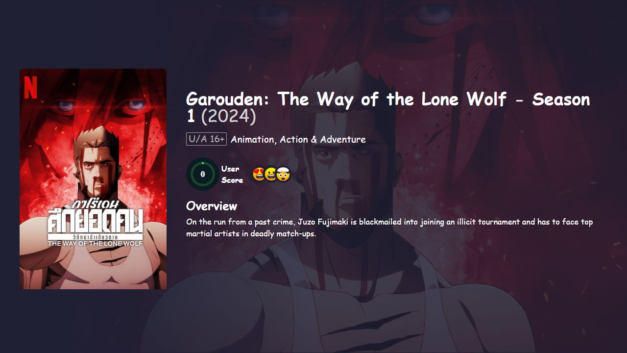 Garouden: The Way of the Lone Wolf Season 1 Hindi Dubbed