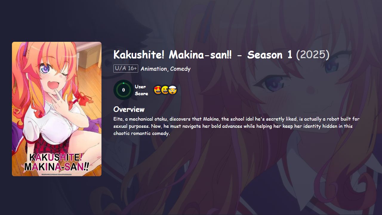 Kakushite! Makina San!! Season 1 [Japanese] 480p, 720p & 1080p HD | 10bit HEVC ESub