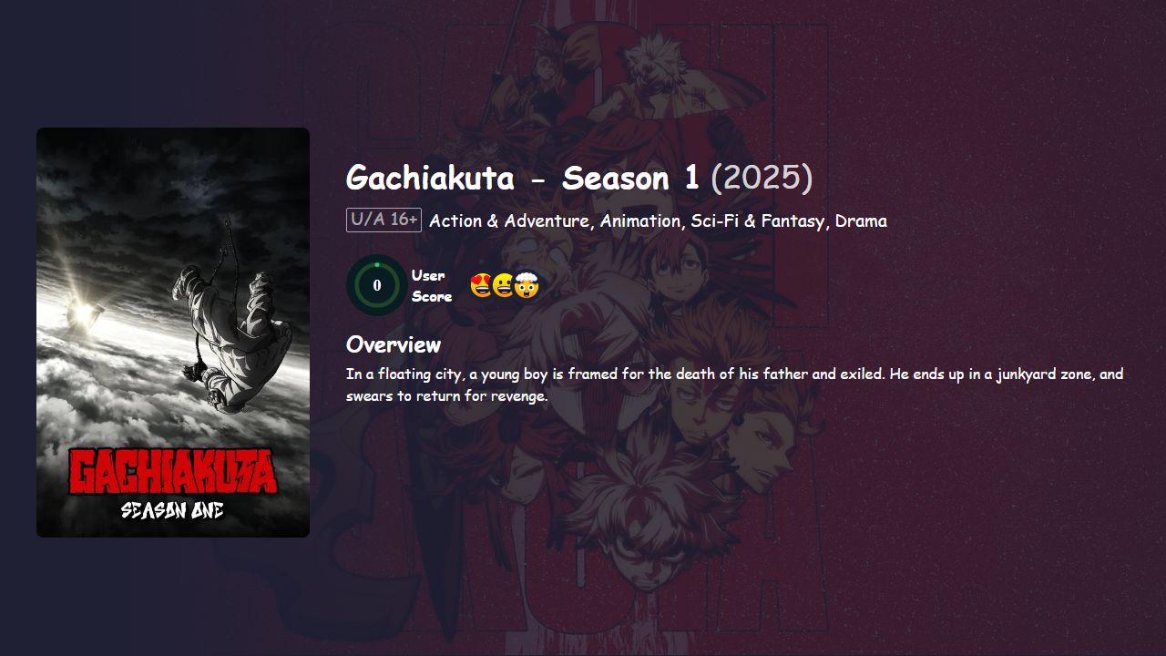 Gachiakuta Season 1 Multi Audio [Hindi-Telugu-Tamil-English-Japanese] 480p, 720p & 1080p HD | 10bit HEVC ESub
