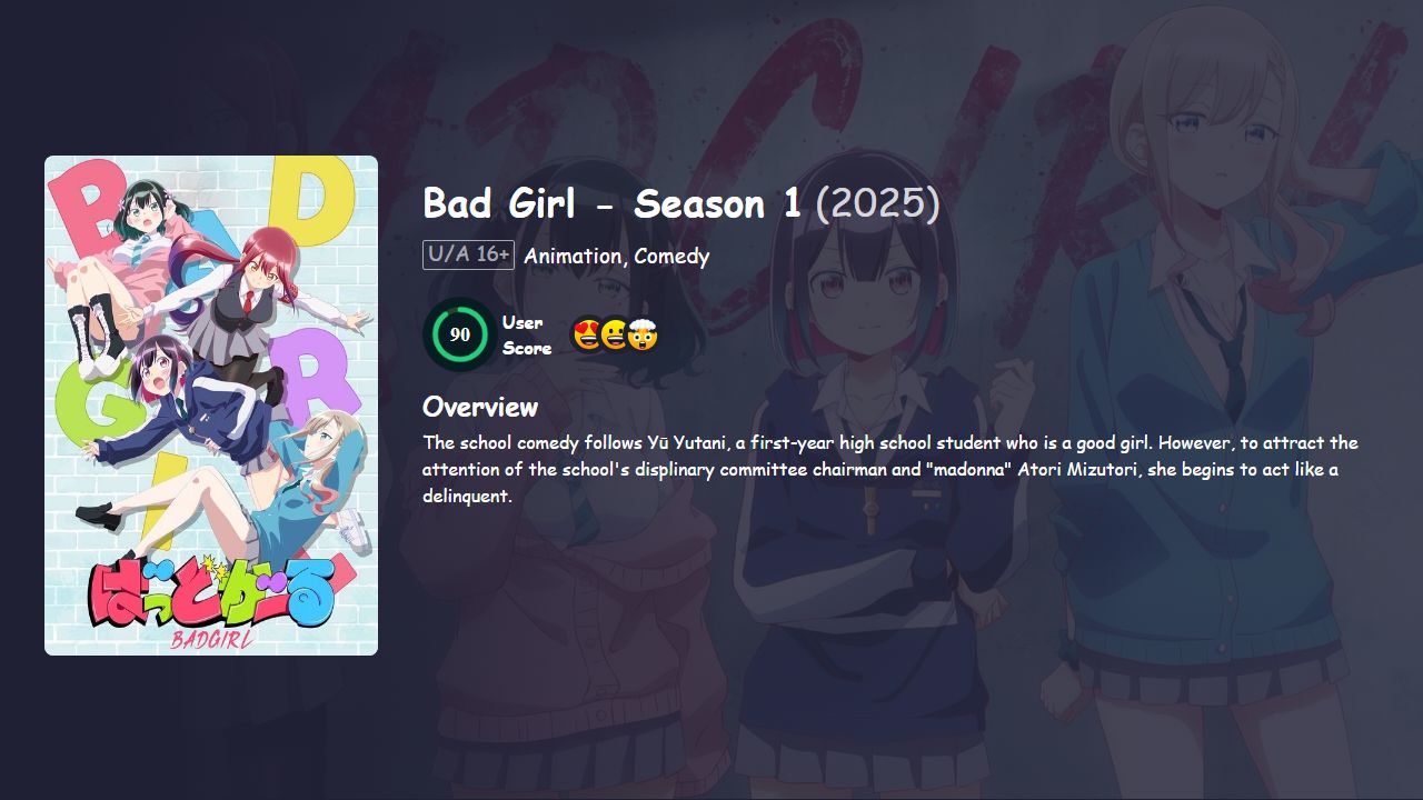 Bad Girl Season 1 Japanese Dubbed
