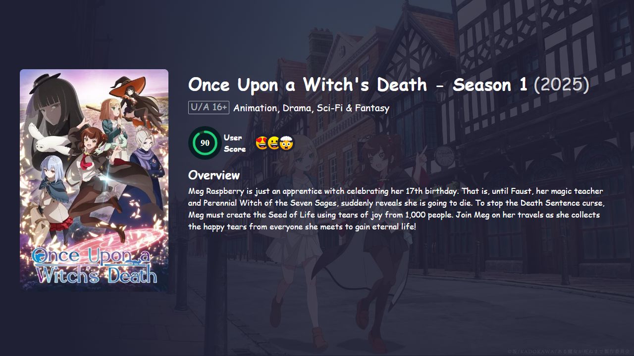 Once Upon a Witch’s Death Season 1 Hindi Dubbed