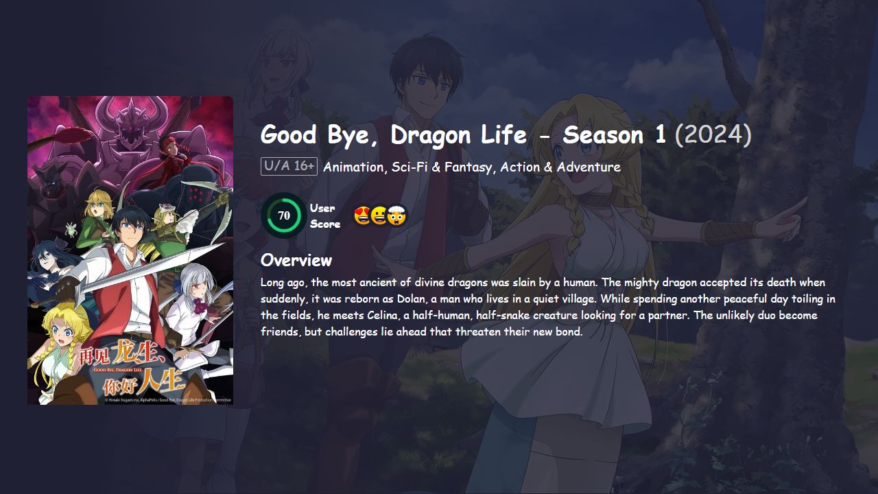 Good Bye, Dragon Life Season 1 Hindi Dubbed