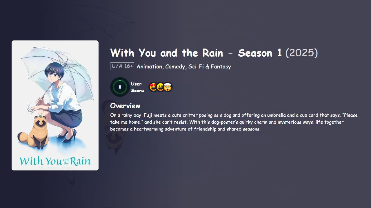 With You and the Rain Season 1 Japanese Dubbed