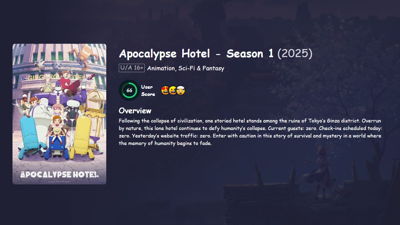 Apocalypse Hotel Season 1 Japanese Dubbed