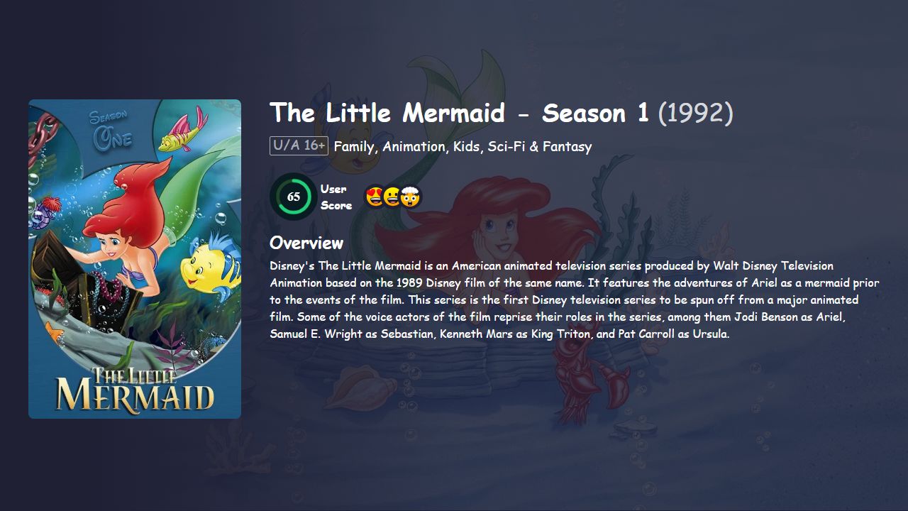 The Little Mermaid Season 1 [English] 480p, 720p & 1080p HD | 10bit HEVC ESub