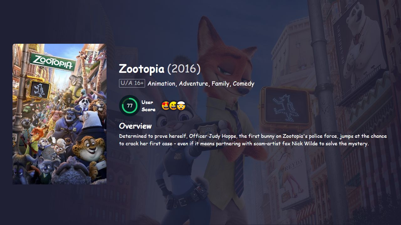 Zootopia (2016) Hindi Dubbed