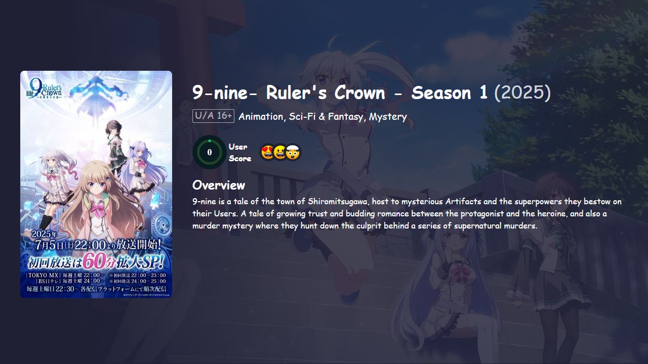 9-nine- Ruler’s Crown Season 1 Japanese Dubbed