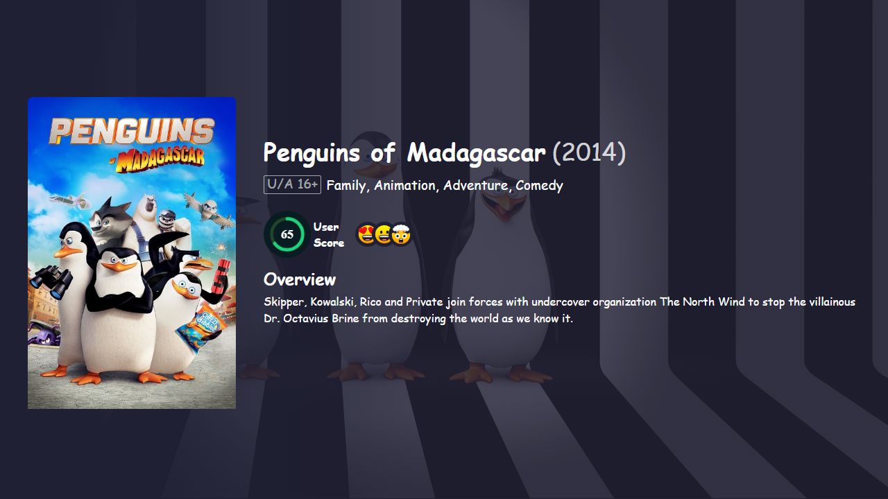 Penguins of Madagascar (2014) Hindi Dubbed