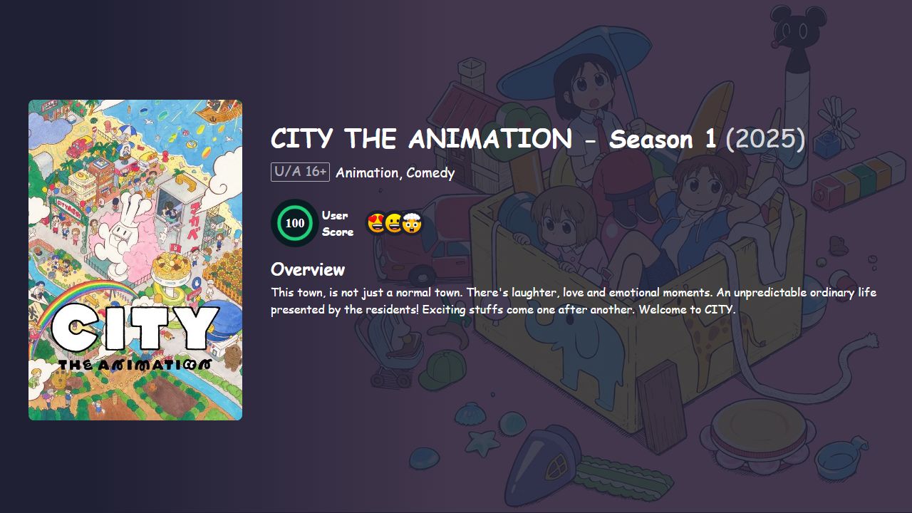 CITY THE ANIMATION Season 1 [Japanese] 480p, 720p & 1080p HD | 10bit HEVC ESub