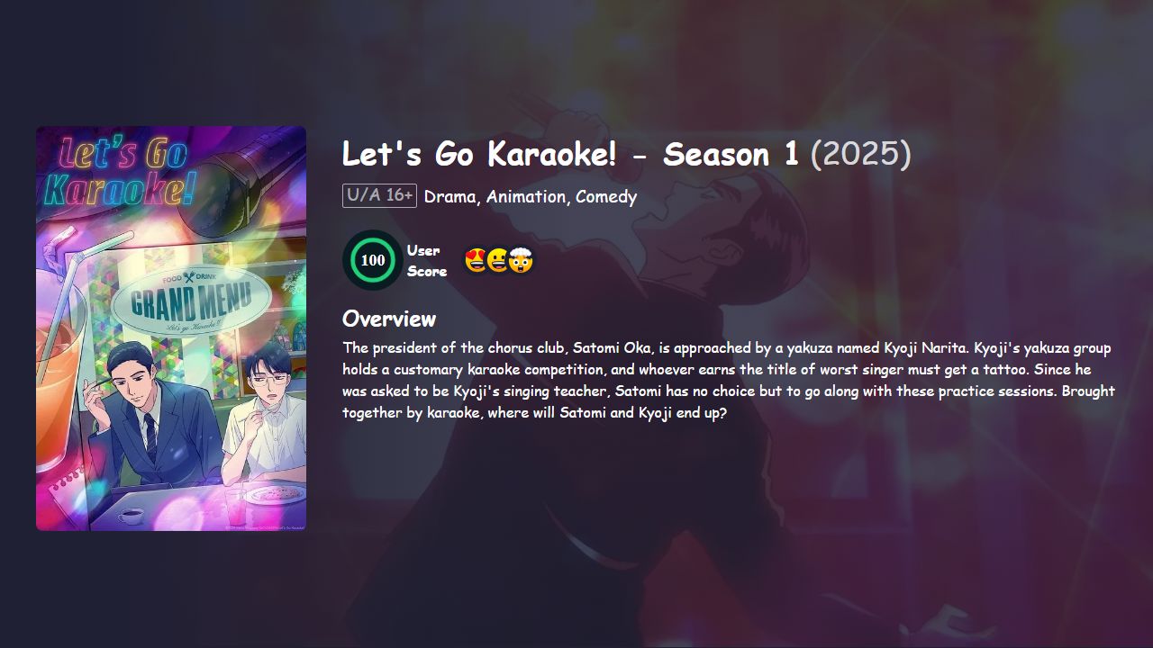 Let’s Go Karaoke! Season 1 Japanese Dubbed