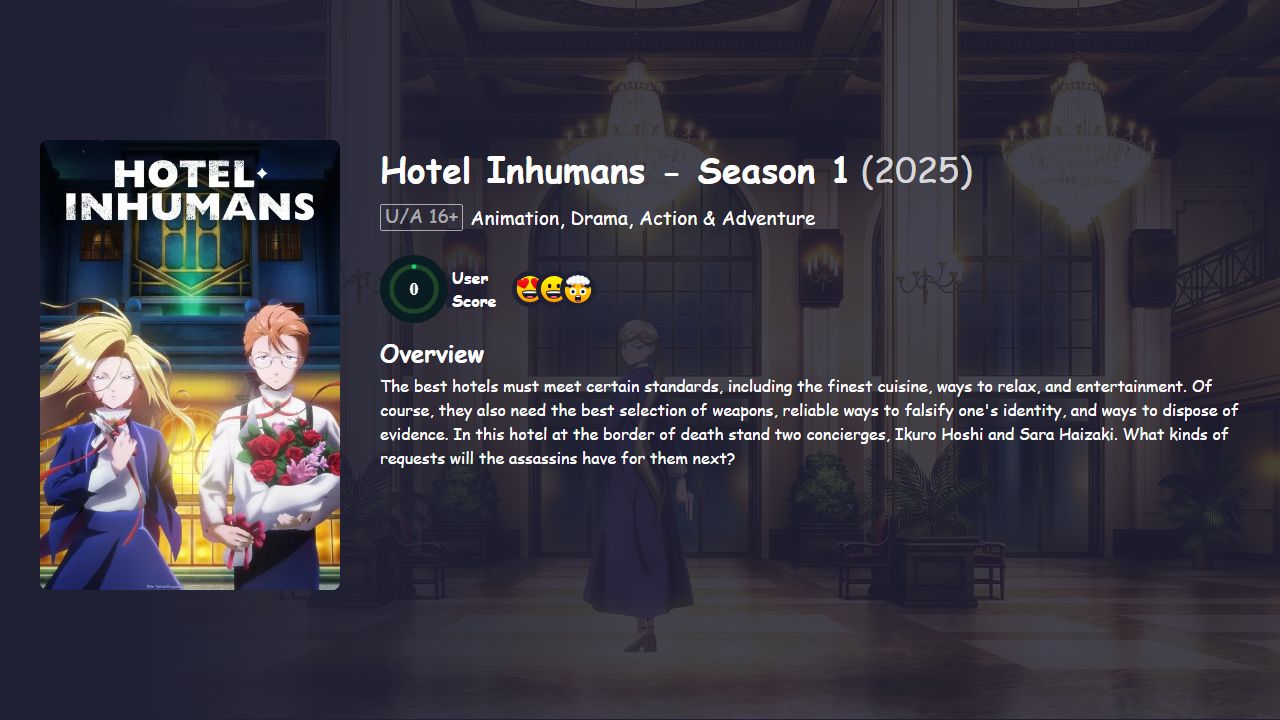 Hotel Inhumans Season 1 [Japanese] 480p, 720p & 1080p HD | 10bit HEVC ESub