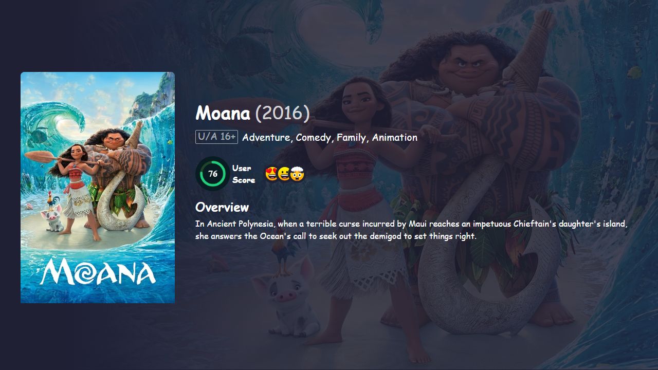 Moana (2016) Hindi Dubbed