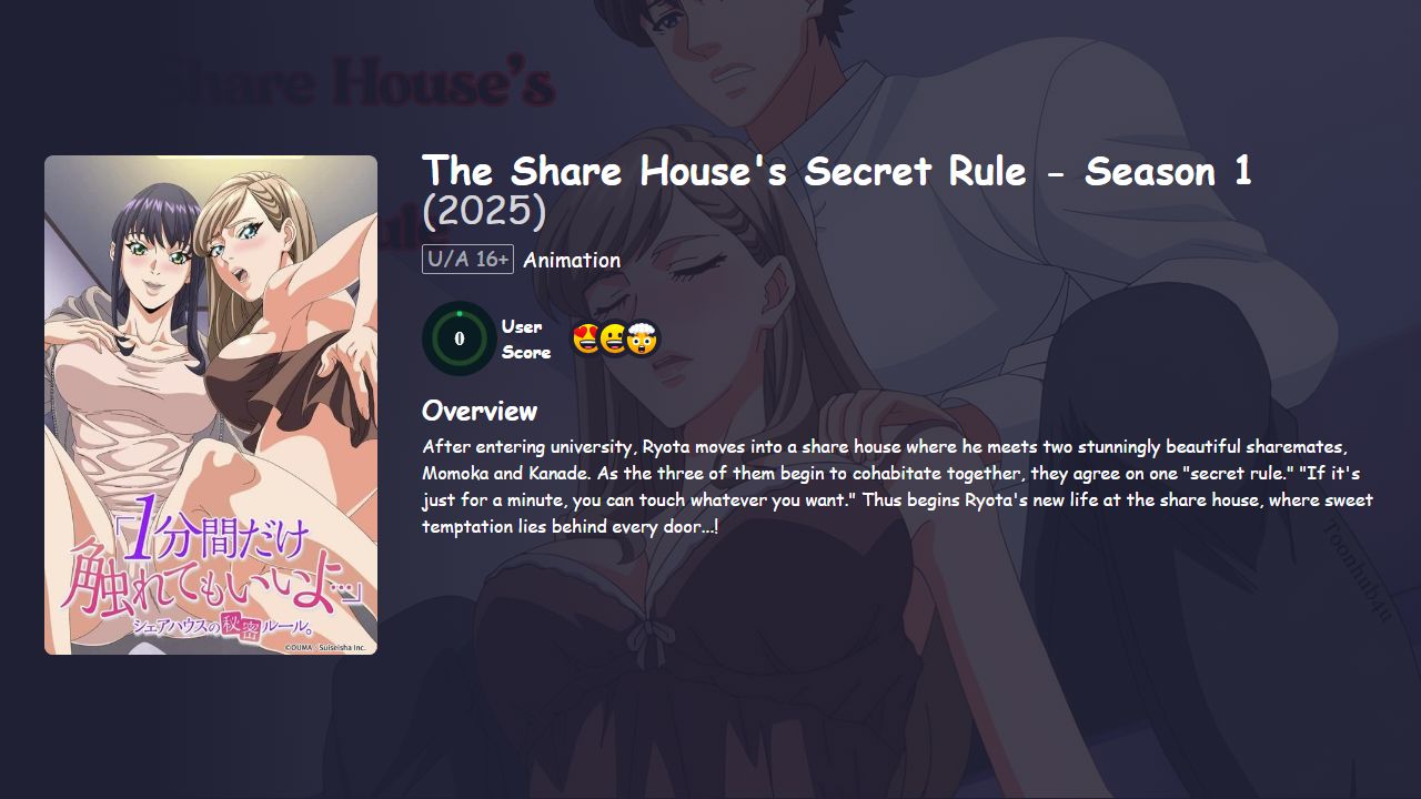 The Share House’s Secret Rule Season 1 Hindi Dubbed