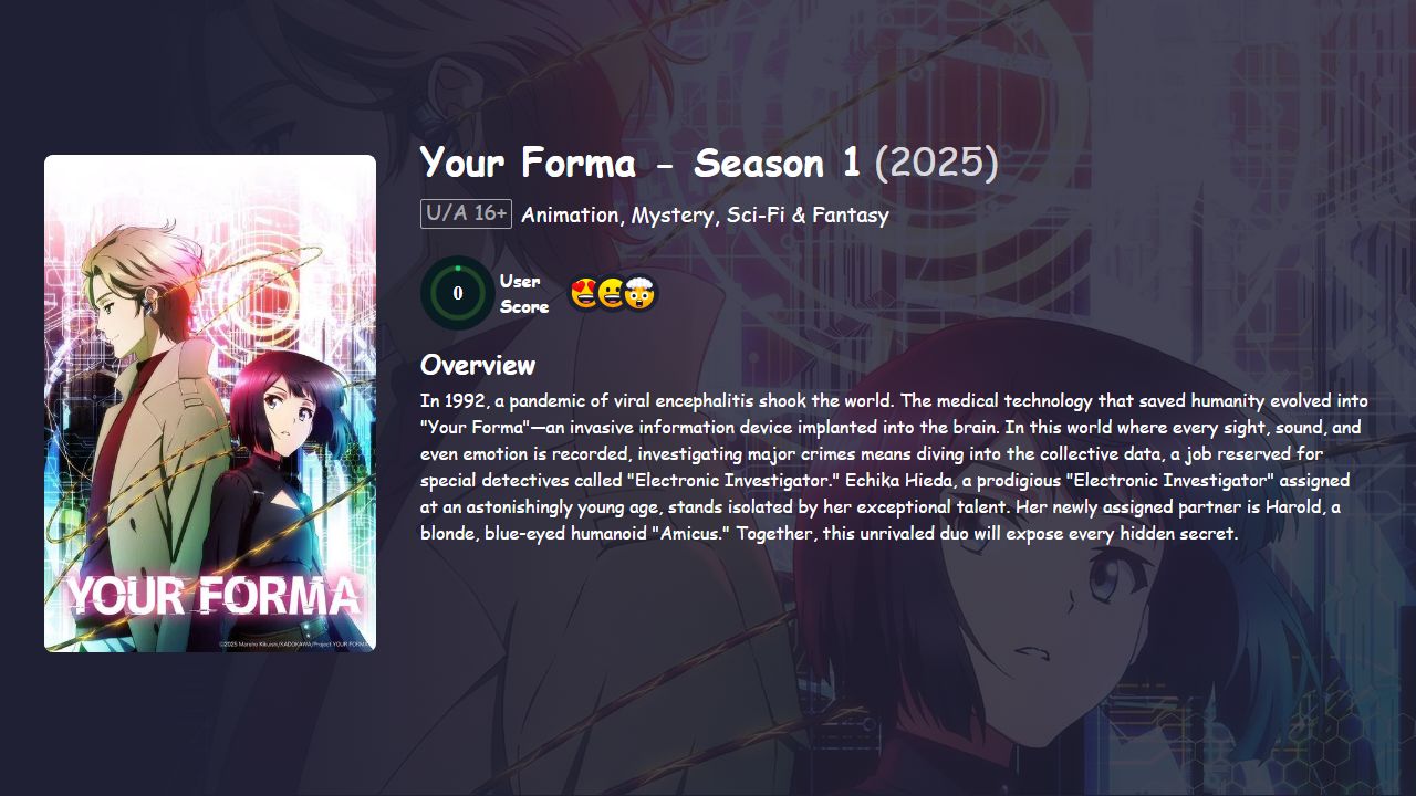 Your Forma Season 1 Japanese Dubbed
