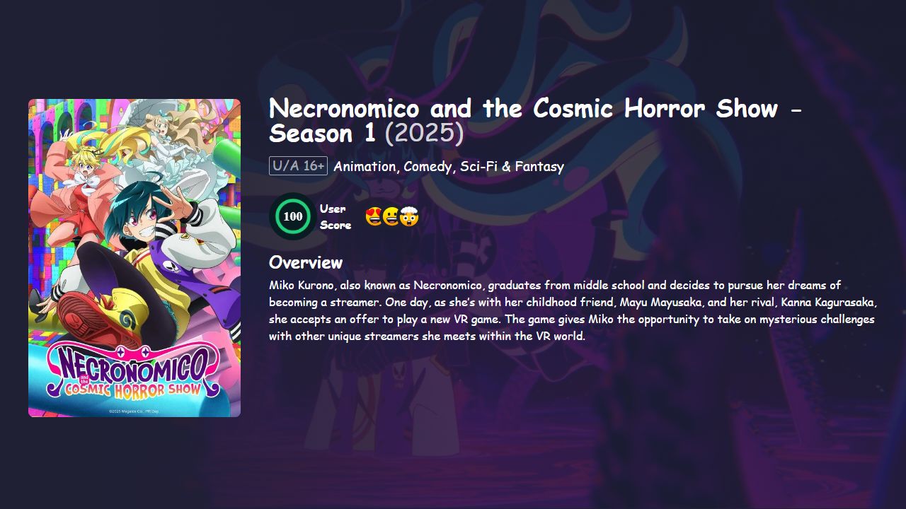 Necronomico and the Cosmic Horror Show Season 1 [Japanese] 480p, 720p & 1080p HD | 10bit HEVC ESub