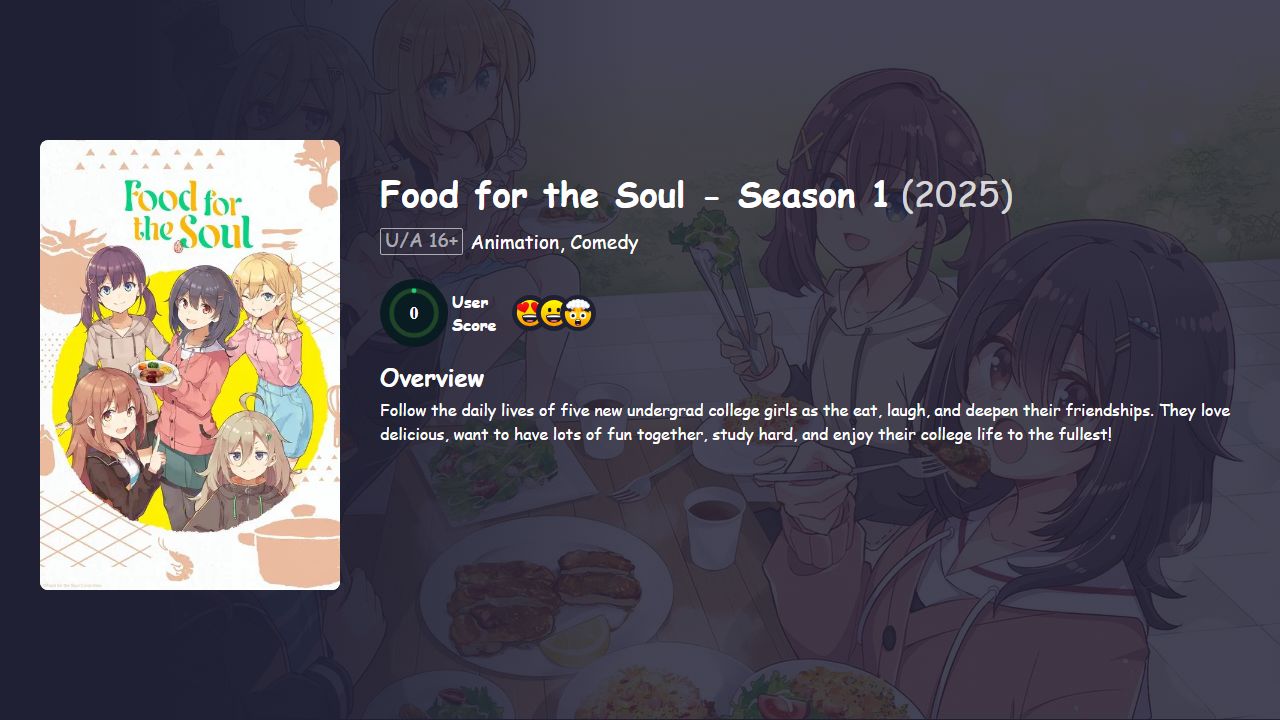 Food for the Soul Season 1 Japanese Dubbed