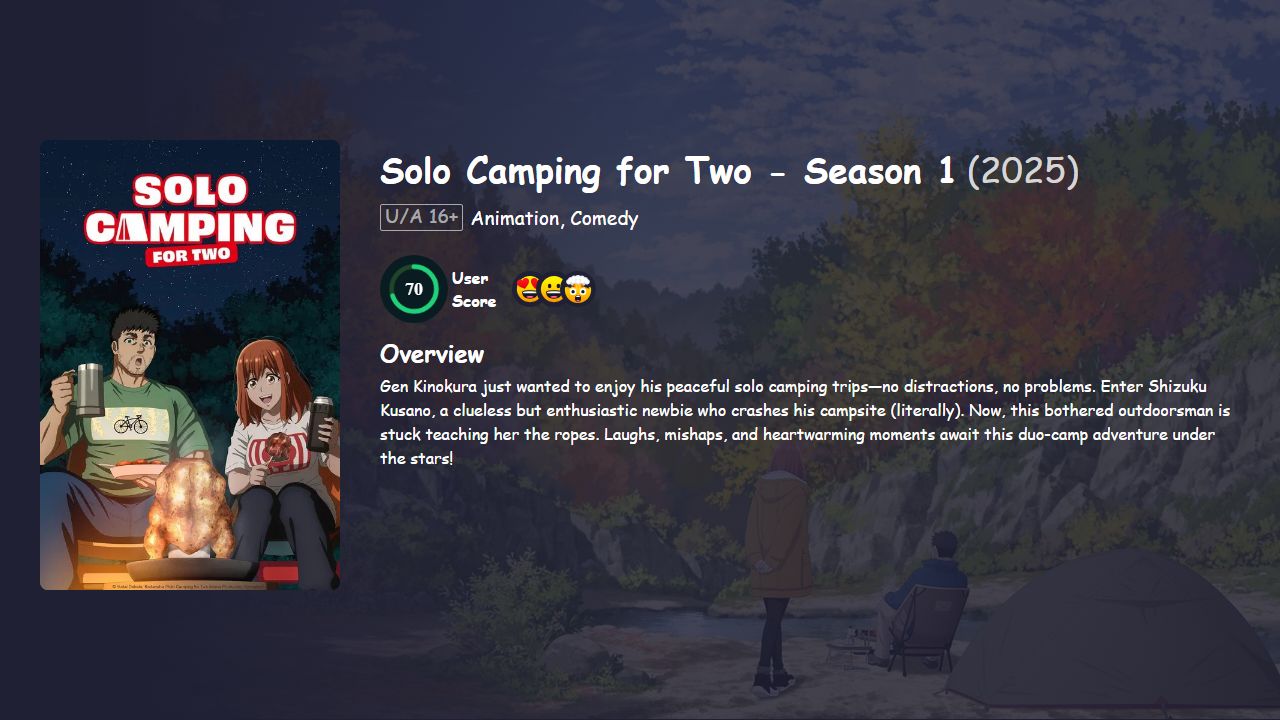 Solo Camping for Two Season 1 Japanese Dubbed